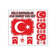 Süs Sarkıt Milli Bayramlar Seti Pk:1 +3