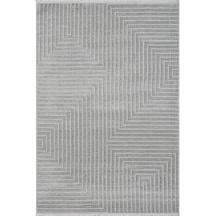 Mariesse Home Zen Koleksiyonu Bambu Dokulu Modern Sık Dokuma Halı - Salon Oturma Odası Halısı 0597a Gri
