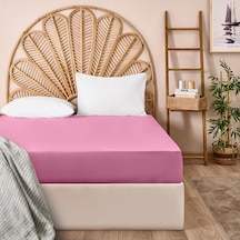 Soft Çift Kişilik Düz Kenar Çarşaf - Gülkurusu - 260x270 Cm Renkli