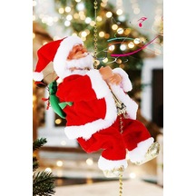 Beysüs Yılbaşı Süsü Tırmanan Noel Baba Müzikli Hareketli Zincirli Dekor Diğer
