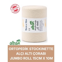 Alçı Altı Çorabı 15 Cm X 10 M, Pamuklu Esnek Medikal Stockinette