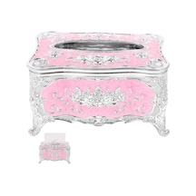 Avrupa Tarzı Mendil Kutusu Kapağı Tutucu Peçete Saklama Kutusu Vintage Masa Üstü Mendil Kutusu Kılıfı