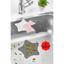 2 Adet Yıldız Süzgeç Lavabo Süzgeci Kaymaz Vantuzlu Banyo Süzgeci Silikon Diğer