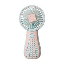 Li-ion Pil İle Mini El Tipi Vantilatörler, Kişisel Vantilatör Pembe+mavi