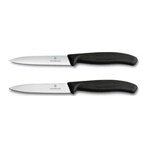 Victorinox 6.7793.2 Swiss Classic 2li 10cm Soyma Bıçağı Set, Siyah Diğer