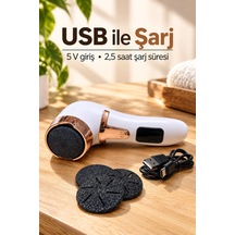 İki Hız Ayarlı Şarjlı Elektrikli Ayak Törpüsü - Lisinya