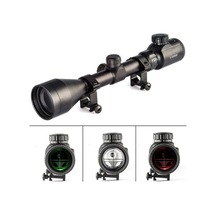 3-9x50 Zoomlu Keskin Nişancı Dürbünü Kırmızı Yeşil Işık Tüfek Çelik Gövde