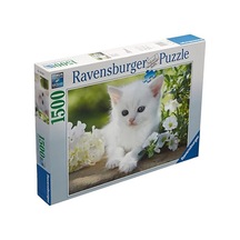 1500 Parça Beyaz Kedi Puzzle