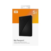 Wd Wdbpkj0050bbk-wesn Mypassport 5tb, 2,5" Usb3.2, Taşınabilir, Harici Hdd Siyah, Türkiye D