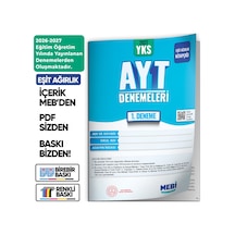 2027 Yks-ayt Eşit Ağırlık Mebi Online Türkiye Geneli 1. Deneme Büyük Boy Renkli Baskı Ücreti