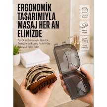 Masaj Fırçası Ahşap Desenli Yumuşak Kıllı Vücut Temizleme Ve Banyo Fırçası - Lisinya