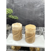 2 Li Borosilikat Cam Kulplu Pinterest Model Bardak Kupa 300ml