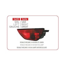 PLEKSAN 3405 SİS FARI ARKA SOL MEGANE III