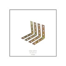 Köşe Gönye, Sac Gönye, 15 X 65 Mm 4 Adet Metalik