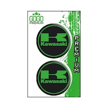 Kawasaki Uyumlu 5x5 Cm İkili Damla Etiket Çok Renkli