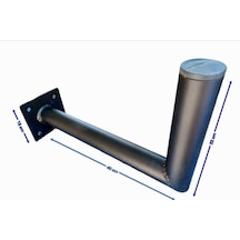 Çanak Anten Montaj Ayağı Duvar Ayak Demir L 40cm Uydu Alıcısı