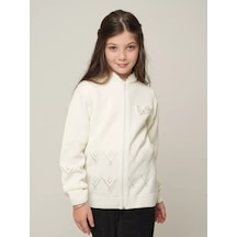 Sıgnora Style Okul Kızları İçin Baharlık Kardigan 174601207 Beyaz