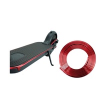 Evrensel Elektro Kaplama Elektrikli Scooter Gövdesi Çarpışma Önleyici Şerit Tampon Koruyucu Değiştirme, 2m - Kırmızı