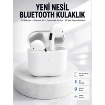 Yeni Nesil Bluetooth Kulaklık Beyaz Çhassasiyet Cevaplayabilen Kablosuz Diğer