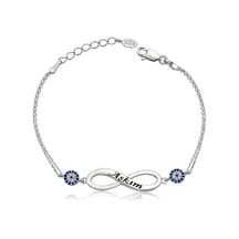 Gümüş Sonsuzluk Aşkım Bayan Bileklik Br0460389 Gümüş