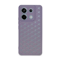 Xiaomi Redmi Note 13 Pro 5g Kılıf Petek Silikon Kapak - Lila 0.2M-Çok Renkli