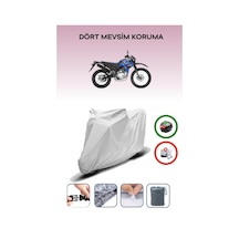 Gri Arka Çanta Uyumlu Yamaha Xt 125 R Uyumlu Motosiklet Brandası Motor Örtüsü