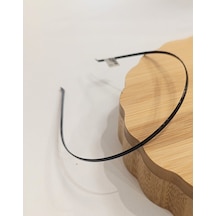 Monalisa Home Sporcu Modern Sade Düz Metal Taç Siyah