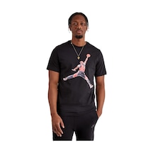 Nike Jordan Brand Jumpman Watercolor Graphic Tshirt Black Jordan Nakış Logolu Tişört Siyah Siyah