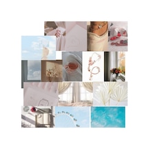 A5 Soft Poster Duvar Kağıdı Seti Pastel Estetik Duvar Kolajı Oda Süsleme Afiş Seti