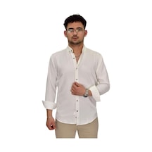 Erkek Spor Silim Fit Uzun Kol Gömlek G5019 Bgl-st04493 Ekru