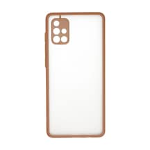 Samsung Galaxy Uyumlu A71 Kılıf Montreal Silikon Kapak 6f514 Pembe