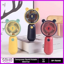 Şirin Tasarımlı Mini Fan 1 Adet Ofis Ve Seyahat İçin
