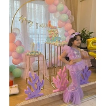 Star Kids Fashion Kız Çocuk Deniz Kızı Kostümü, Kız Çocuk Deniz Kızı Elbisesi Mor - Lila