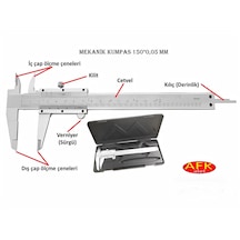 Mekanik Kumpas 150 X 0.05mm Paslanmaz Çelik