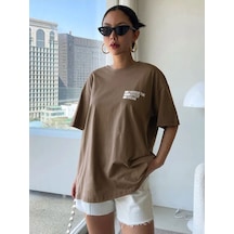 Unisex Effect Baskılı Oversize T-shirt 001