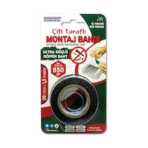 Ultra Güçlü Çift Taraflı Köpük Bant 20 Mm X 1,5 Metre Diğer