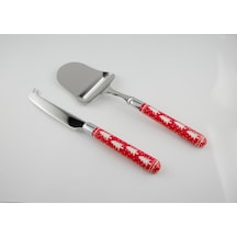Rivadossi Naif Kırmızı Çam Ağacı Christmas 2'li Peynir Seti Yılbaşı Özel