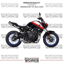 Yamaha Mt-07 Kaplama Sticker Ride Or Die Design Motor Kaplama Modeli Hazır Kit 2021-2024 Uyumlu Siyah