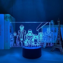 Goldenqian Anime Led Işık Lise Dxd Rias Gremory Yatak Odası Dekor Için Gece Lambası Doğum Günü Hediye Odası 3d Lamba Manga Lise Dxd 1glo3c Siyah