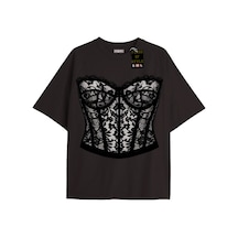 Flood Of Style Siyah Oversize T-shirt Danteli Özel Tasarım