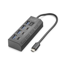 Type-c 3.2 Gen1 Anahtarlı Hub 7 Port 5 Gbps Siyah Hdx7057