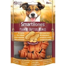 SmartBones Tavuklu Fıstık Ezmeli Mini Düğüm Kemik Köpek Ödülü 8'li 128 G