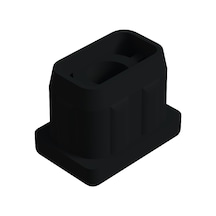 Cateksss 20x30 Mm Plastik Rotil Gövdesi Siyah - 15 Li Paket