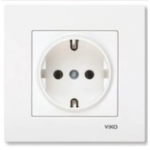 Viko Karre Topraklı Priz + Çerçeve