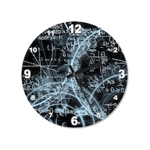 Matematik Formülü Baskılı Duvar Saati (407732678) Siyah