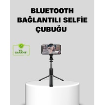 Mey İthalat Bluetooth Selfie Çubuğu 360 Dönebilen Başlık, Kablosuz Bağlantı