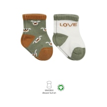 Markaon 2'li Love Dog Penye Soket Çorap 10118 Nil renkli