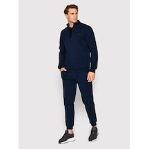 Guess Erkek Tamamı Fermuarlı Koyu Mavi Sweatshirt Lacivert