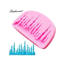 Silikon Kalıp Icicle Buz Tasarım Şekli Kek Dekorasyon Fondan Çikolata Kurabiye Mutfak Pişirme