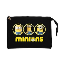 Minions Siyah Clutch Astarlı Cüzdan / El Çantası Siyah